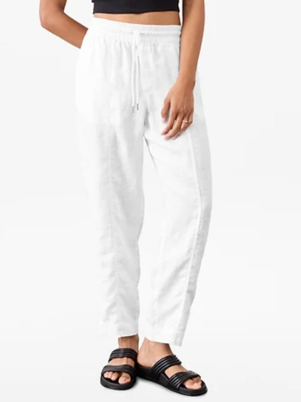 Athleta Retreat High Rise 100%  Linen Ankle Pant  NWOT!